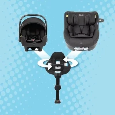 GRACO BAZA SNUGTURN R129 Juodas