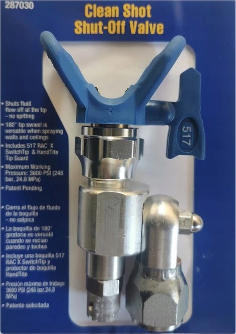 GRACO CLEANSHOT uždarymo vožtuvas, galvutė + purkštukas.