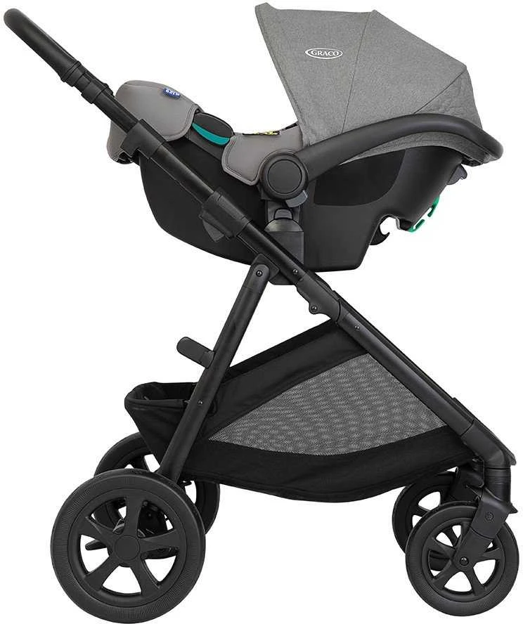 GRACO vežimėlis NEAR2ME DLX TRIO ASH rinkinys 3in1