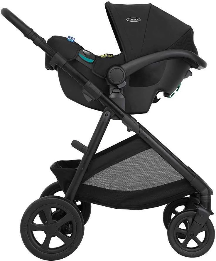 GRACO vežimėlis NEAR2ME DLX TRIO MIDNIGHT 3in1 rinkinys