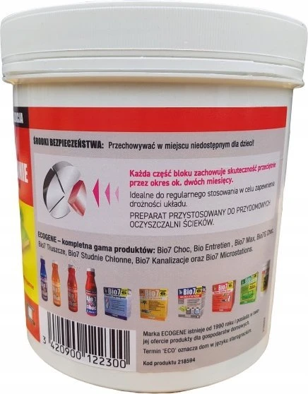 Graf BIO7 PARUOŠIMAS DRENAŽO BLOGAS 800G