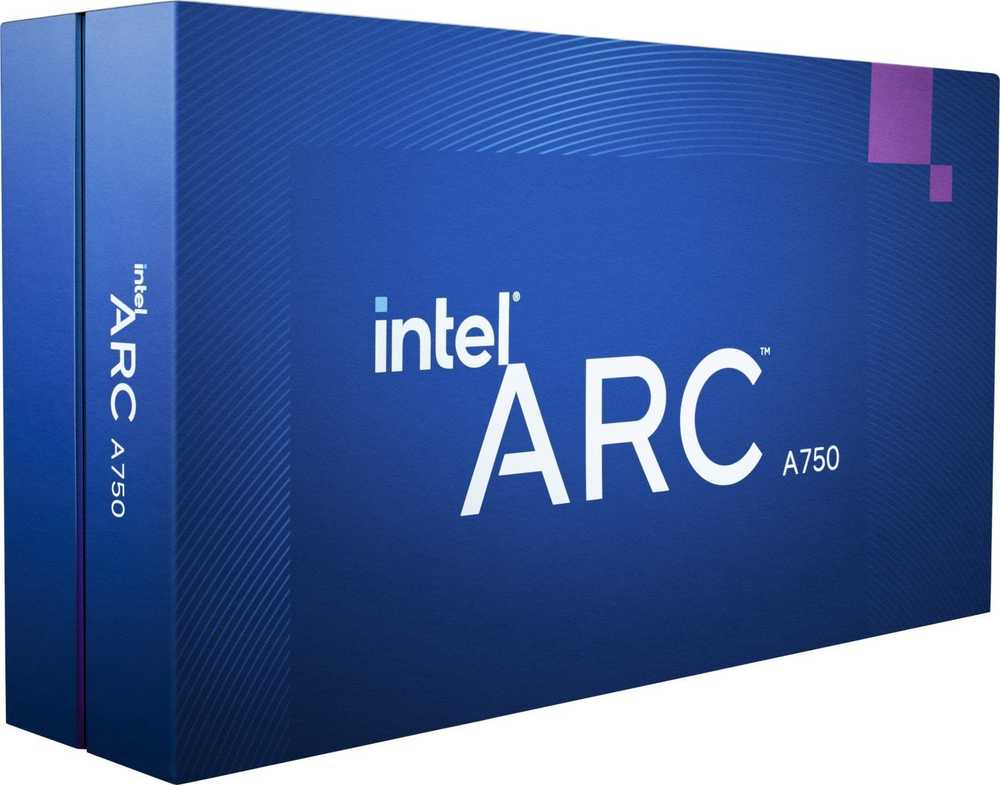 Vaizdo plokštė Intel Arc A750, 8 GB, GDDR6, 256 bit, PCIE 4.0 16x (21P02J00BA99AM3D)