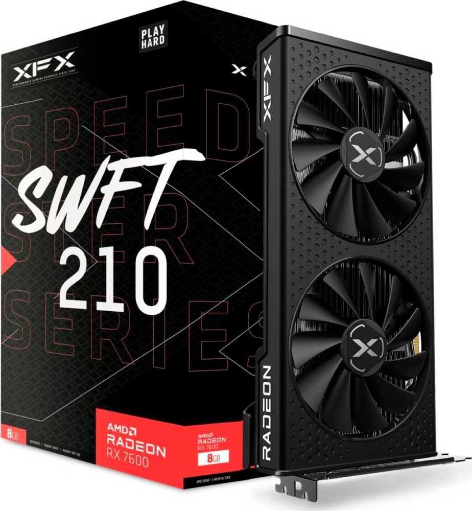 Vaizdo Plokštė - XFX RX-76PSWFTFY AMD Radeon RX 7600 8 GB GDDR6