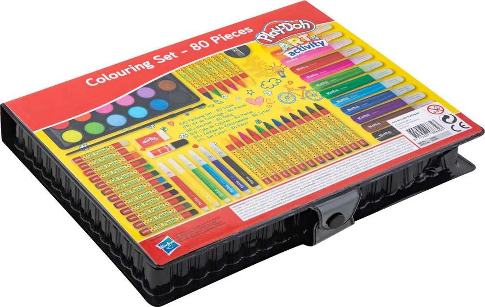 Grafix Play Doh komplektas kredki pastelowe mazaki farbki 80 dalys