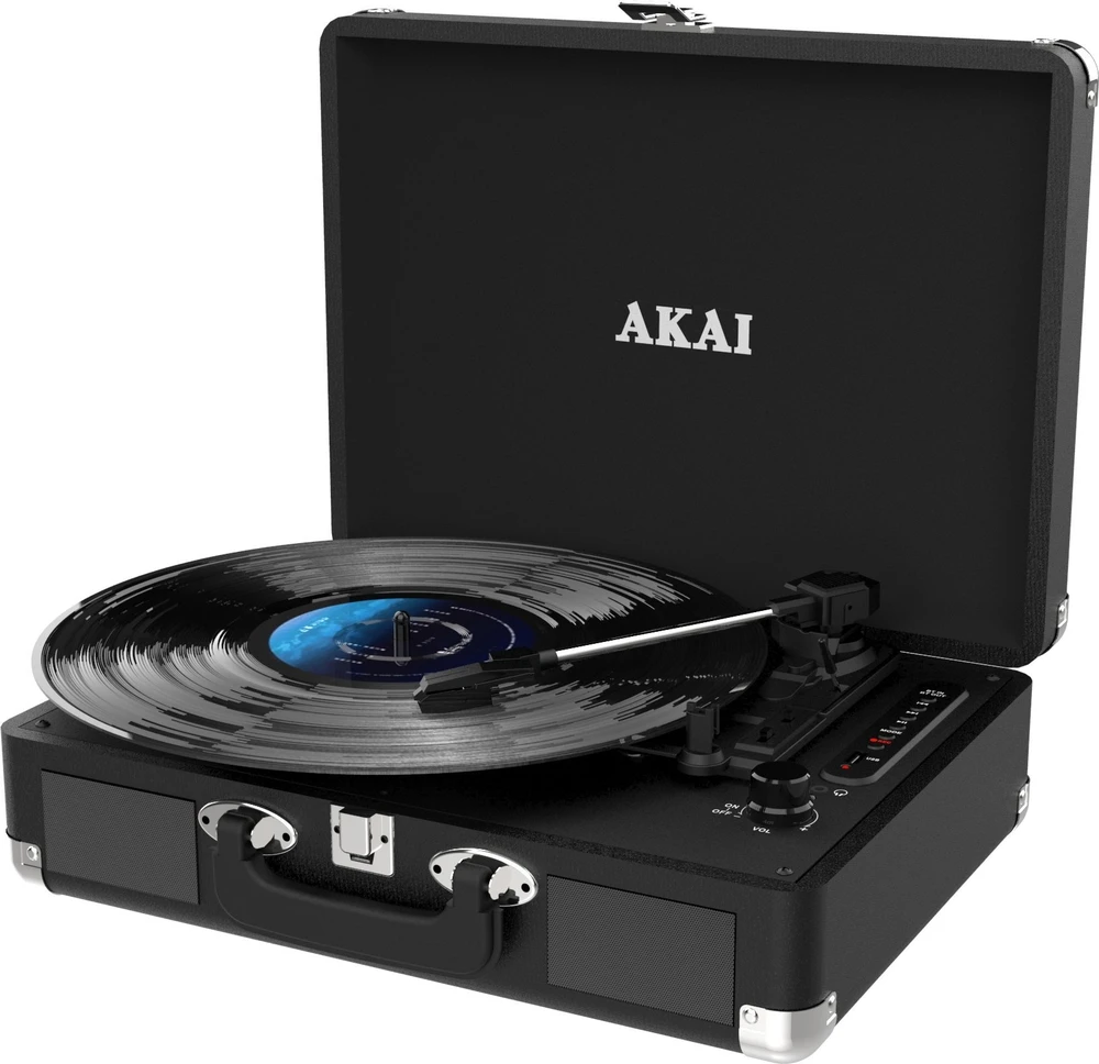AKAI ATT-18BT - nešiojamas patefonas su USB įrašymo galimybe