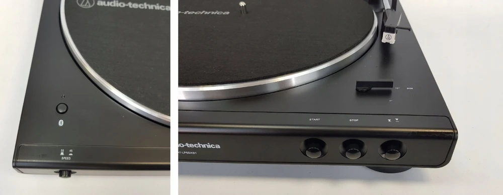 Visiškai automatinis patefonas su diržine pavara Audio Technica AT-LP60XBK