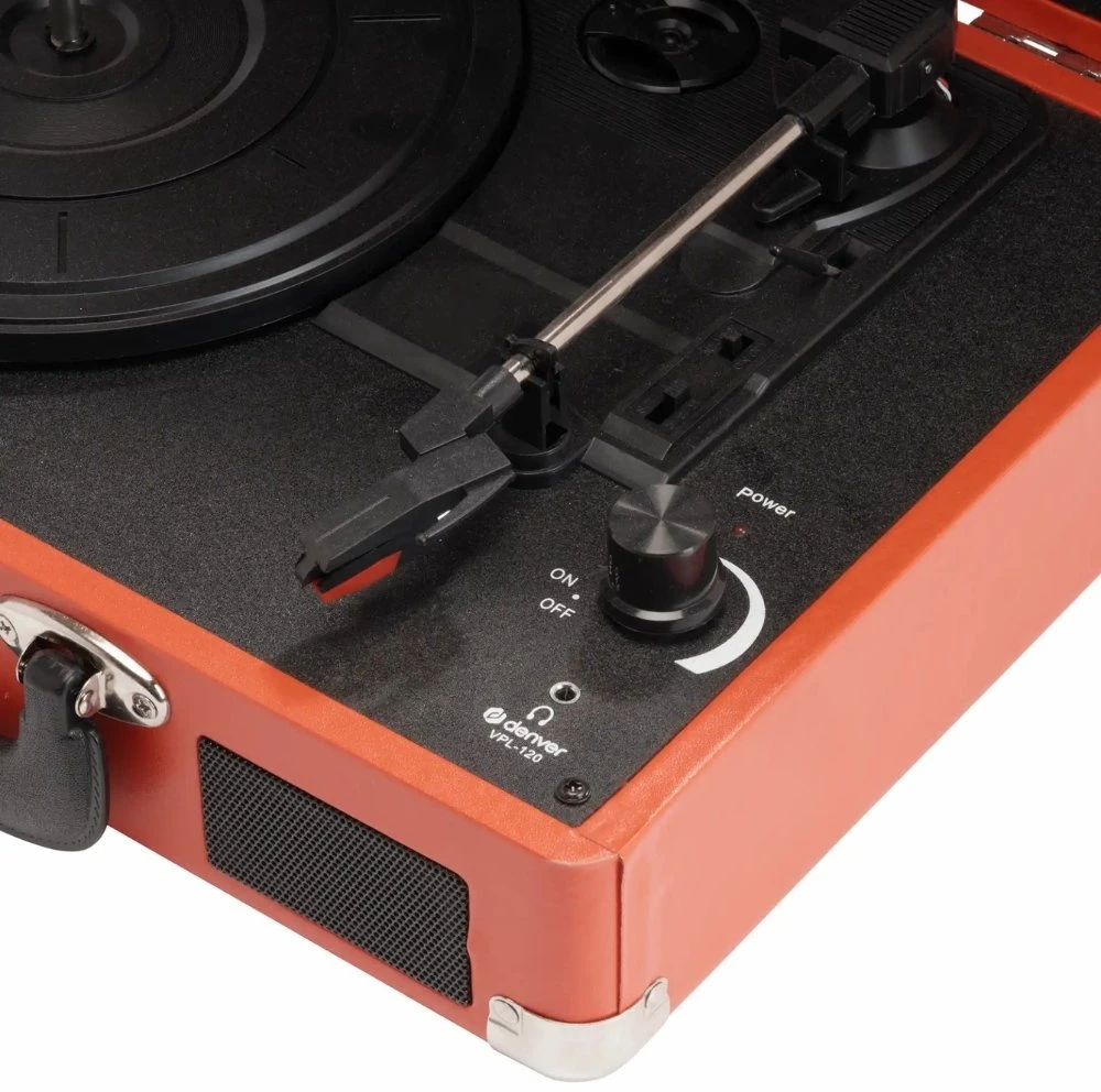 Gramofonas Denver VPL-120 su USB įrašymui į PC raudonas/Pažeista pakuotė (VPL-120RED/UO)