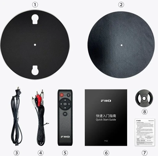 Gramofonas FiiO TT13 BT - juodas - Gramofonas automatinis su pultu i Bluetooth