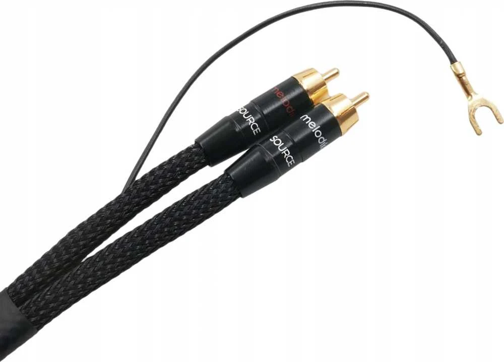 Gramofonas Melodika Melodika MDPHD07 Violetinė Rain Juodas Edition Kabelis 2xRCA PHONO do gramofonu su żyłą uziemiającą - 0,75m
