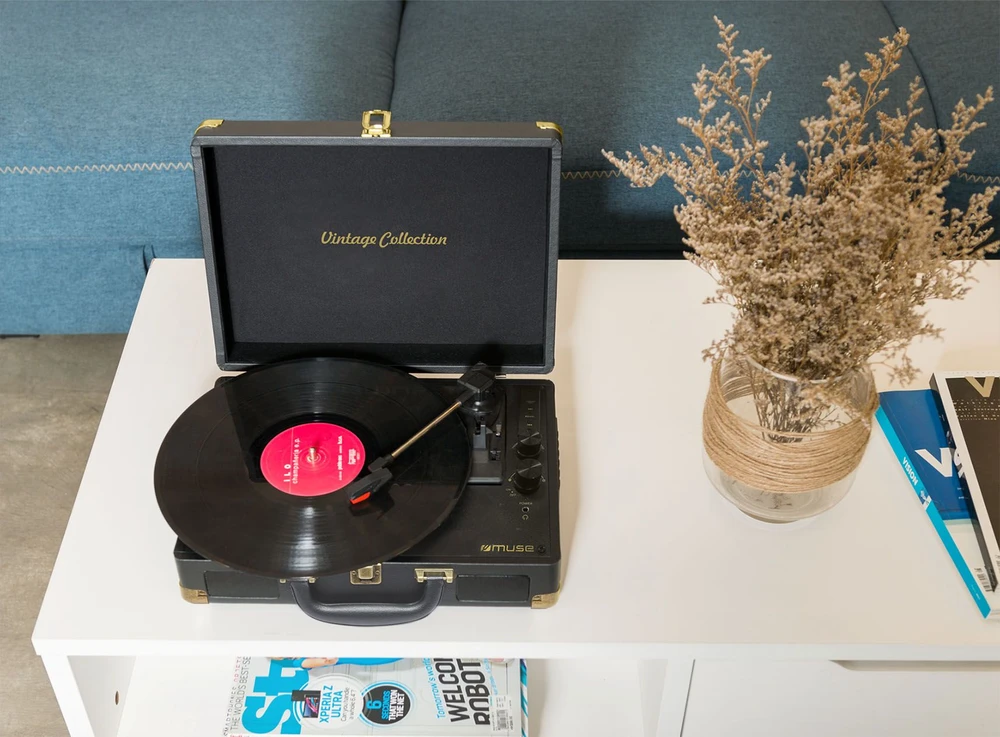 Muse | Turntable Stereo System | MT-103 GD | Juodas | 3 speeds | USB port | AUX in