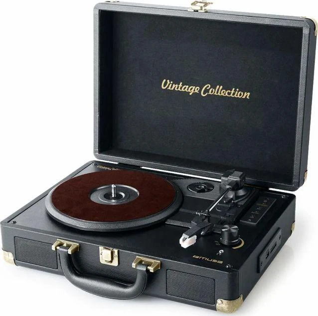 Muse | Turntable Stereo System | MT-103 GD | Juodas | 3 speeds | USB port | AUX in