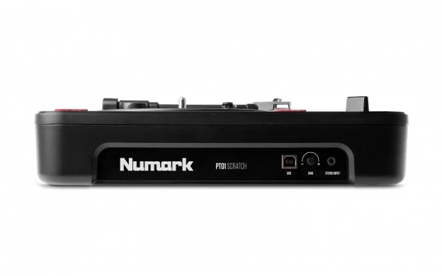 Numark PT01 Scratch - pusiau automatinis nešiojamas patefonas su DJ skrečinimo jungikliu