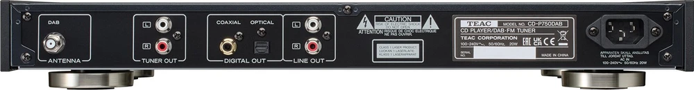 Muzikinis centras Teac Europe Teac CD-P750DAB-B CD grotuvas / DAB+ - FM radijas su Bluetooth