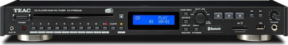 Muzikinis centras Teac Europe Teac CD-P750DAB-B CD grotuvas / DAB+ - FM radijas su Bluetooth