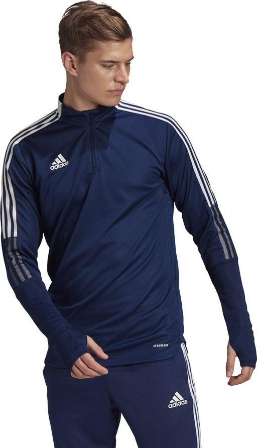„Adidas Tiro 21 Training Top“ tamsiai mėlynas GE5426 megztinis (S)
