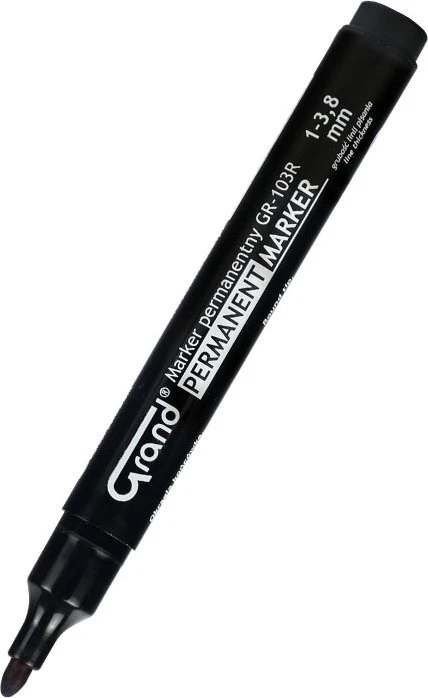 Permanentinis žymeklis GR-103R, Grand, 1.0-3.8mm, juodos sp.