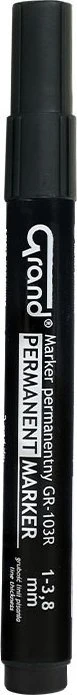 Permanentinis žymeklis GR-103R, Grand, 1.0-3.8mm, juodos sp.