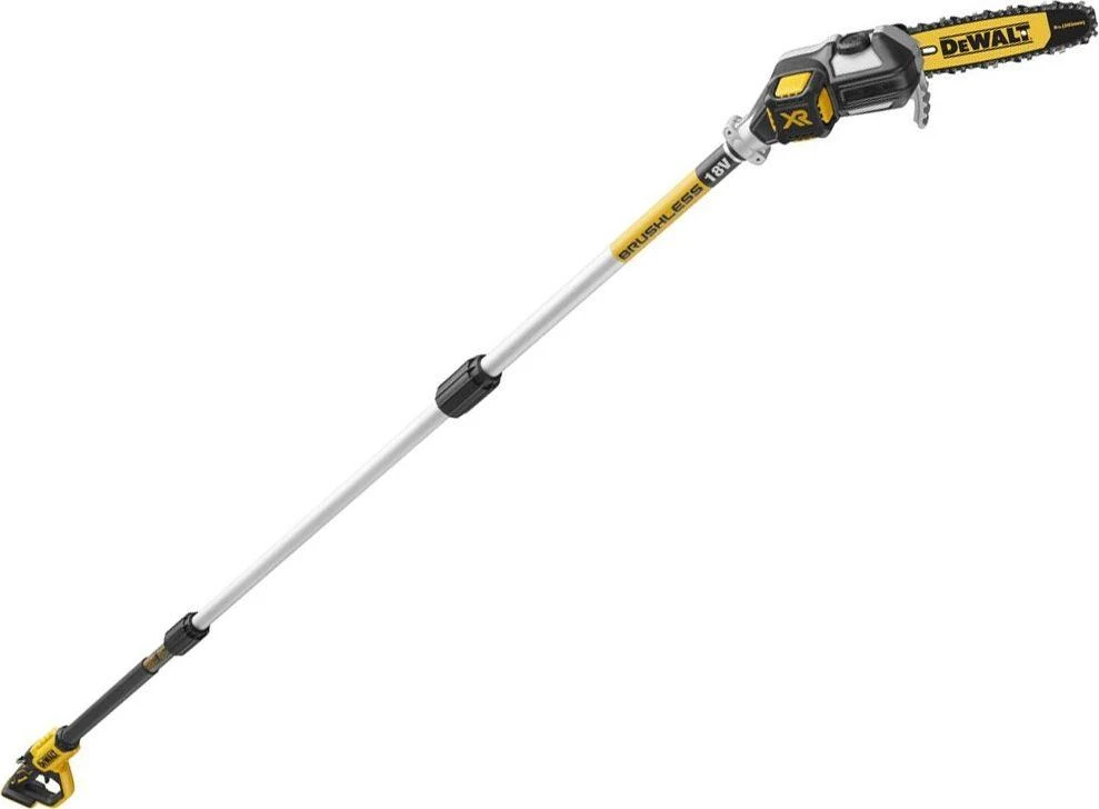 DEWALT teleskopinė aukštapjovė DCMPS567N, 18V, 20cm, ilgis 2-3m, be akumuliatoriaus ir kroviklio