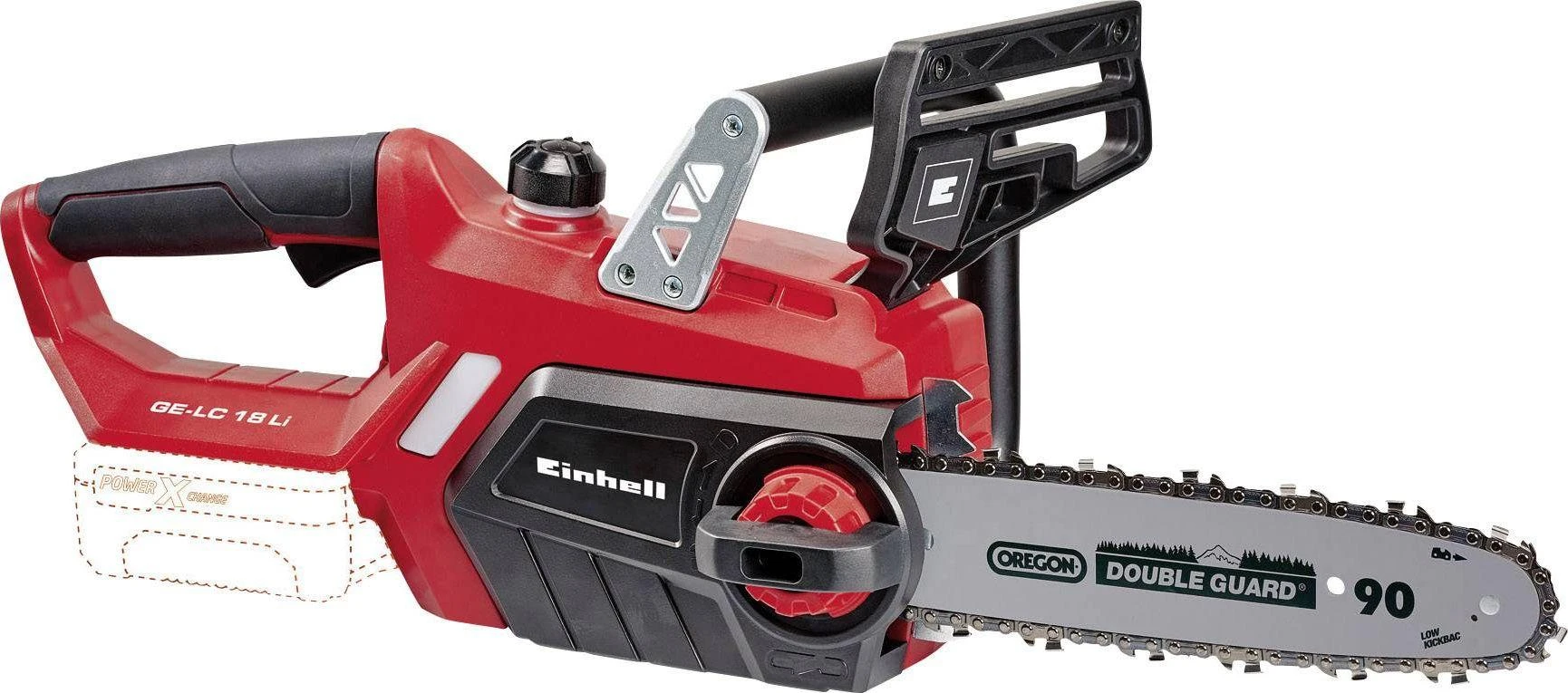 Akumuliatorinis pjūklas Einhell GE-LC 18 Li, 23cm, be akumuliatoriaus ir kroviklio