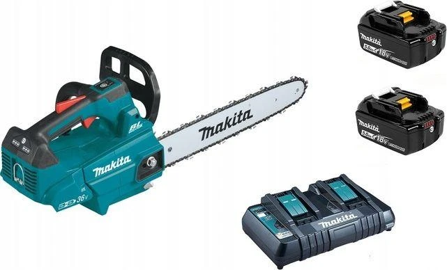 Grandininis pjūklas Makita DUC406PT2B; 2x18 V; 2x5,0 Ah akum.; 40 cm juosta