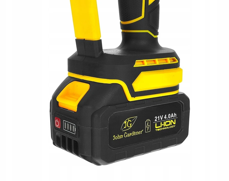 Grandininis pjūklas John Gardener Grandininis pjūklas akumuliatorinis 8'' su lagaminu 2x4.0Ah 21V – XXL rinkinys (10)