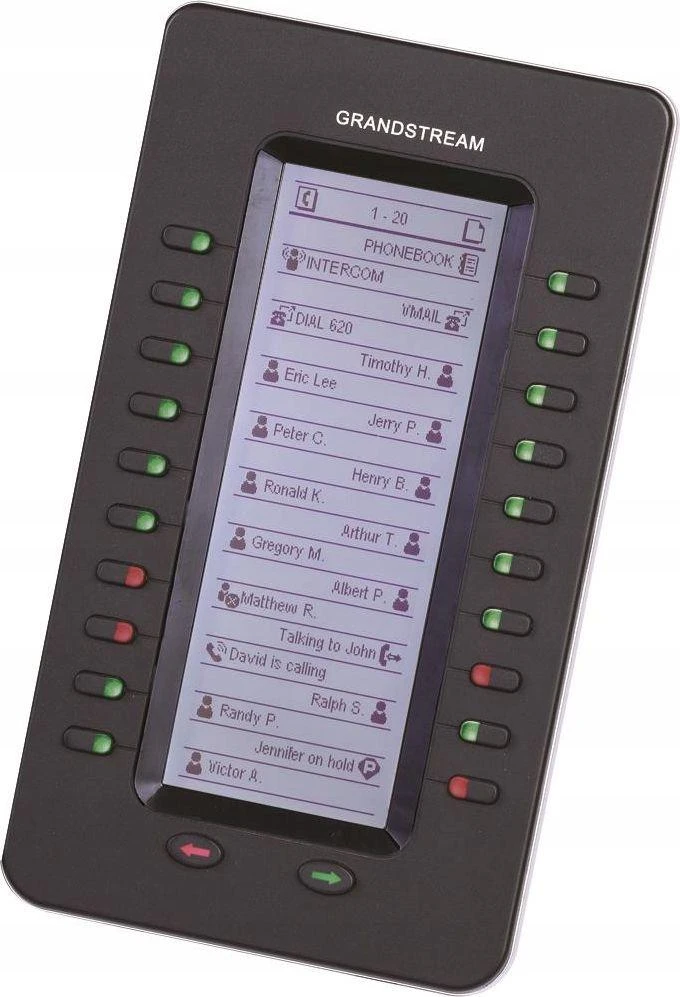 Grandstream Networks GXP2200EXT IP išplėtimo modulis Juoda 20 mygtukai