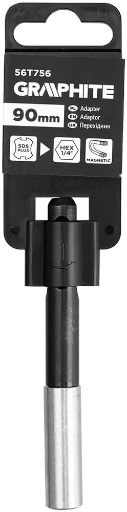 Graphite Magnetinis adapteris iš SDS plus į 1/4'' HEX