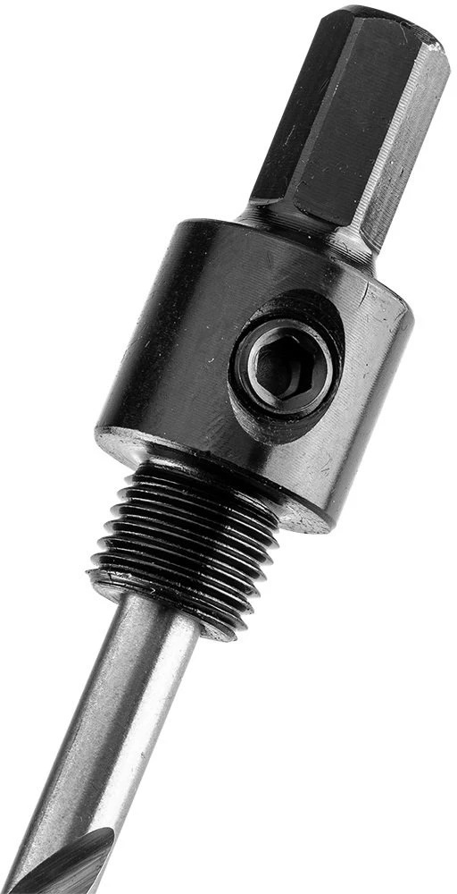 Graphite Adapteris su centravimo grąžtu bimetaliniams skylių pjūklams 14-30 mm, šešiakampis