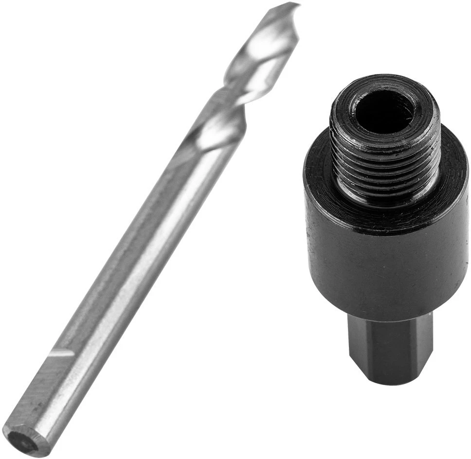 Graphite Adapteris su centravimo grąžtu bimetaliniams skylių pjūklams 14-30 mm, šešiakampis
