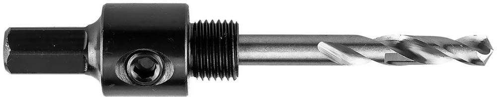 Graphite Adapteris su centravimo grąžtu bimetaliniams skylių pjūklams 14-30 mm, šešiakampis