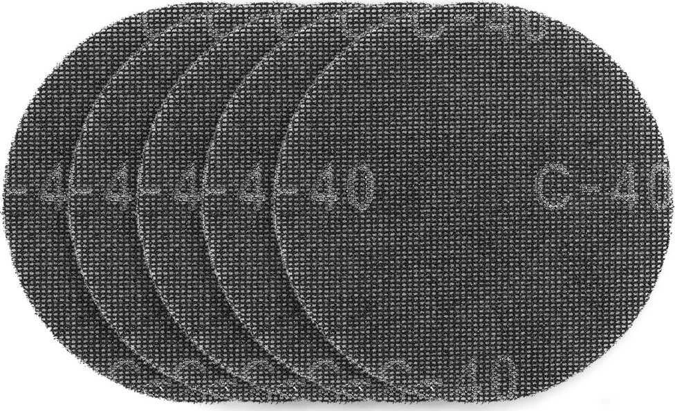 Siatka Šlifavimo tinklelis su lipdukais 180 mm, K40, 5 vnt. šlifuokliui 59G263