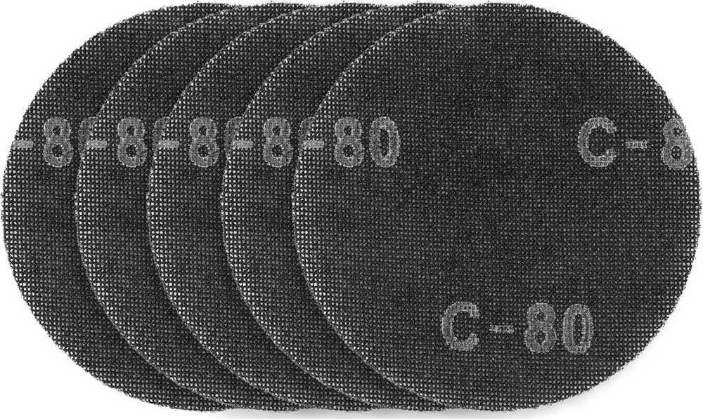 Siatka Šlifavimo tinklelis su lipdukais 180 mm, K80, 5 vnt. šlifuokliui 59G263