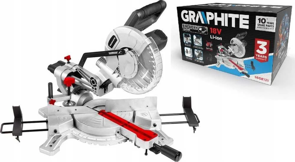 Kampinis pjūklas Graphite 58GE121 su pakuote