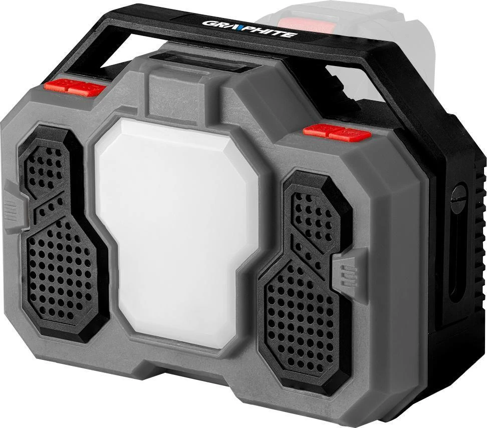 Bluetooth® garso kolonėlė Graphite 58GE104; 18 V (be akumuliatoriaus ir pakrovėjo)