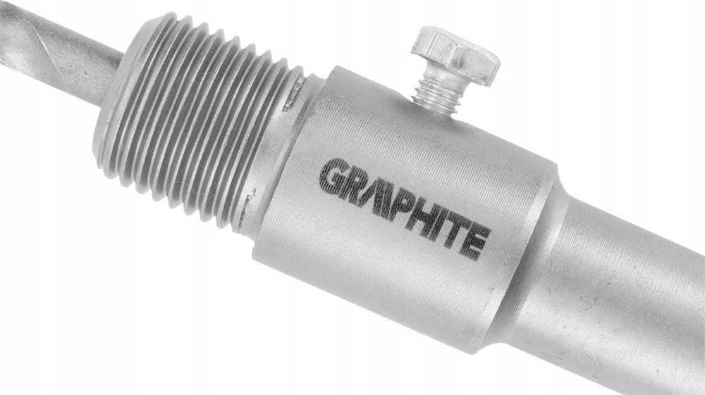 Šešiakampis skylių pjūklo adapteris ir M22 200 mm centravimo grąžtas
