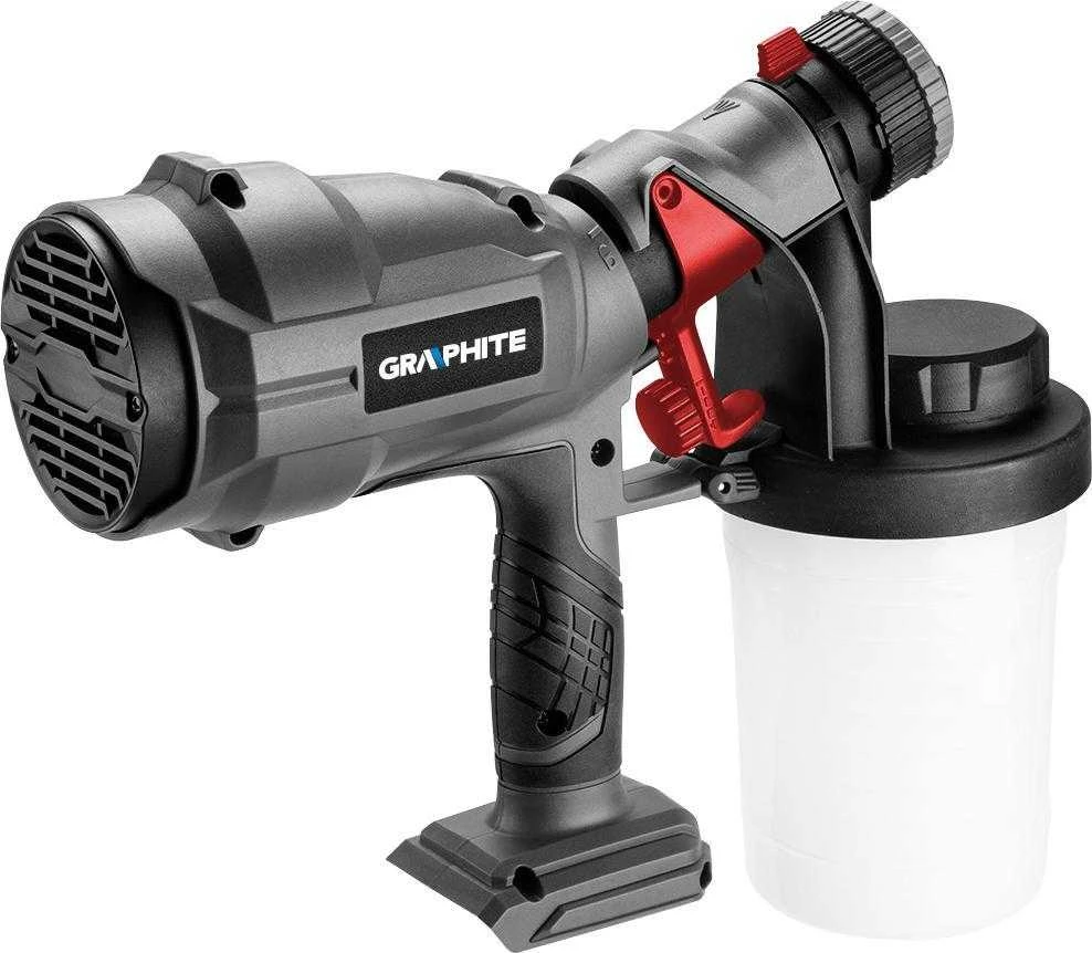 Graphite Pistolet Natryskowy HVLP Energy+ 18 V purškimo pistoletas, ličio jonų, be akumuliatoriaus
