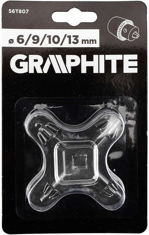 Graphite Klucz Universalus grąžtų griebtuvų raktas: 6, 9, 10, 13 mm