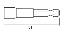 Graphite Grafitinis veržliaraktis 10x65mm 1/4 "- 57H993