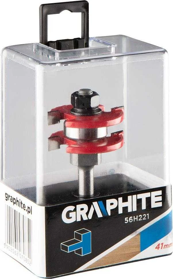 Graphite HM dantytas freza, 41 x 6,35 mm, 8 mm kotas