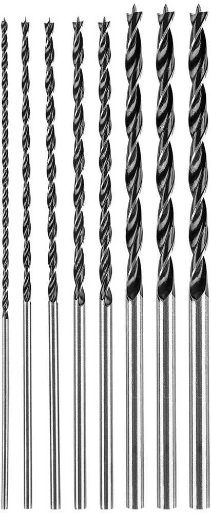 Grąžtas Graphite Rinkinys Medienos grąžtų rinkinys, prailgintas: 4, 5, 6, 7, 8, 10, 12 x 300 mm, 7 vnt.