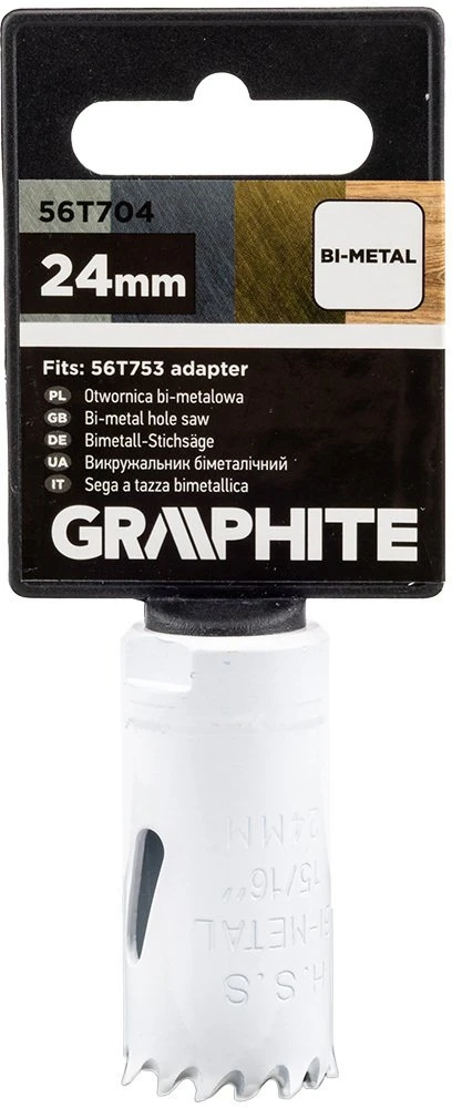 Graphite Otwornica Bimetalinis skylių pjūklas 24 mm