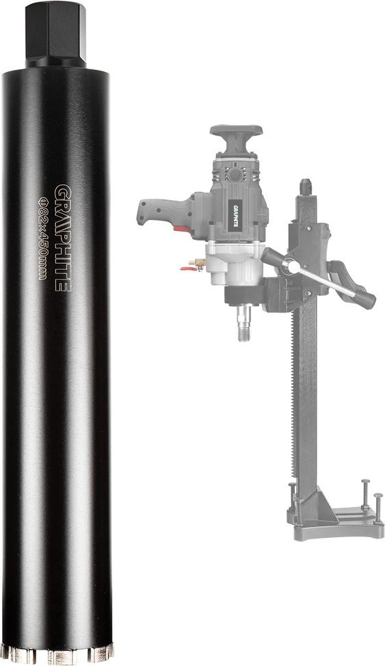 Graphite Otwornica Deimantinis skylių pjūklas grąžtui 58G540 82 x 450 mm x 8T