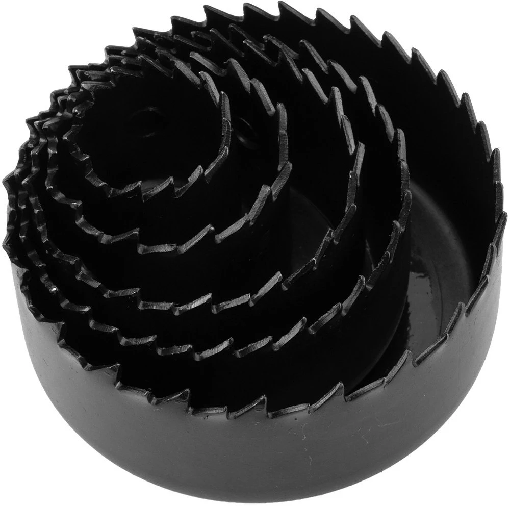 Graphite Otwornice Skylėms gręžti skirti pjūklai su adapteriais, 19–76 mm, 15 vnt. rinkinys