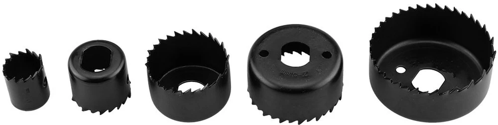 Graphite Otwornice Skylėms gręžti skirti pjūklai su adapteriais, 19–76 mm, 15 vnt. rinkinys
