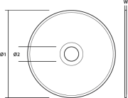 Metalo pjovimo diskas GRAPHITE INOX 125 x 1,0 x 22,2 mm