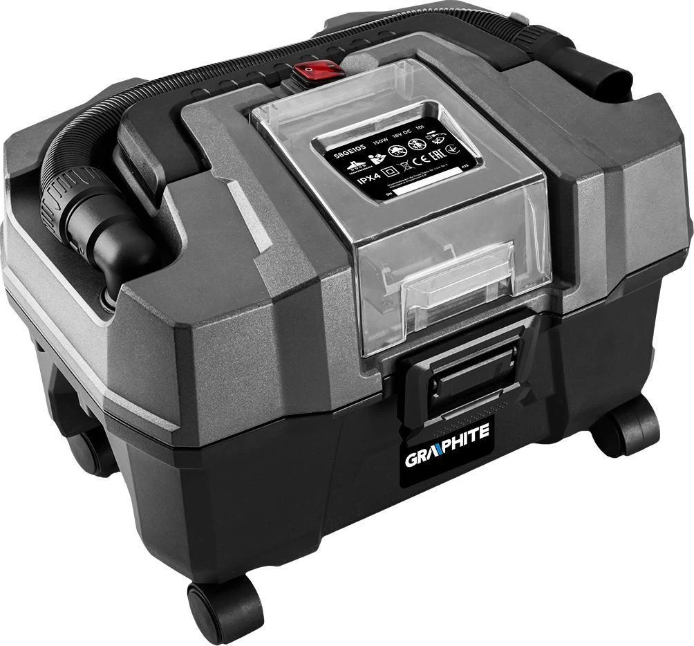 Akumuliatorinis siurblys Graphite 58GE105; 18 V (be akumuliatoriaus ir pakrovėjo)
