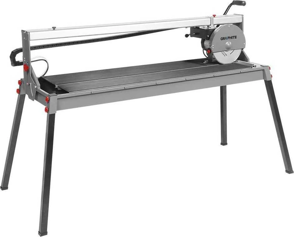 Przecinarka Plytelių pjaustyklė 1500 W, 250 x 25 mm, stalo dydis 1230 x 460 mm, pjovimo diapazonas 1200 mm