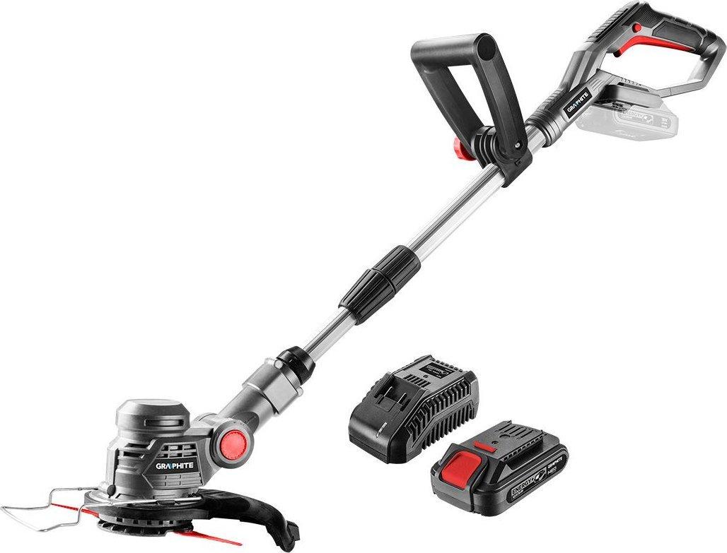 Žoliapjovė + 2 Ah akumuliatorius + GRAPHITE įkroviklis
