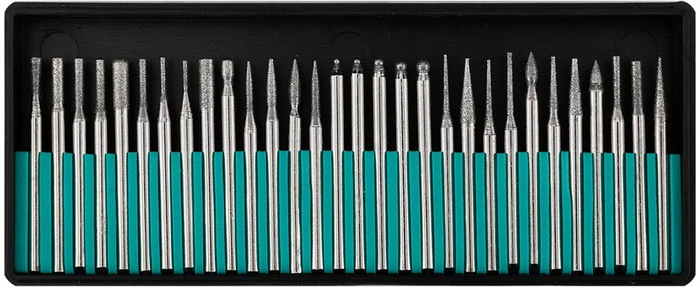 Graphite Rinkinys Deimantinių pjaustytuvų rinkinys mini šlifuokliui, 30 vnt.