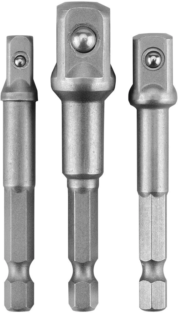 Zestaw Rinkinys Galvučių mažinimo rinkinys 1/2", 1/4", 3/8" į 1/4" šešiakampius, 3 vnt.